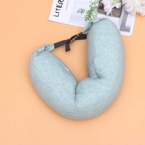 U字型首枕、グリーン、旅行用枕